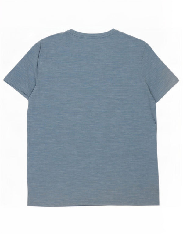 Asociación de Polo de EE. UU. Camiseta Hombre Top Algodón Moteado Azul Medio