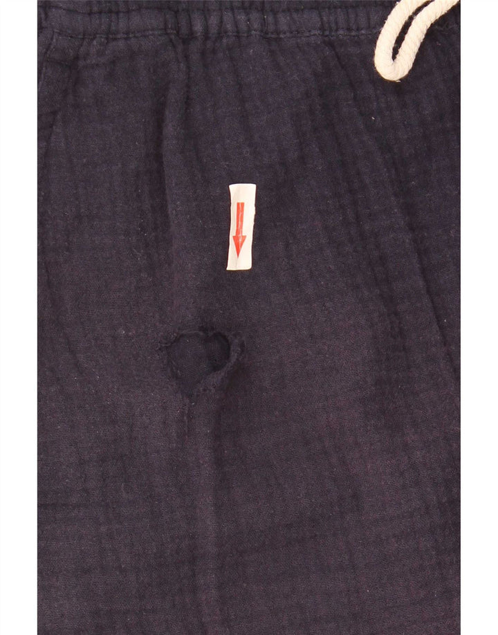 Zara Hombre Pantalones Cortos Sport Medio Azul Marino Algodón