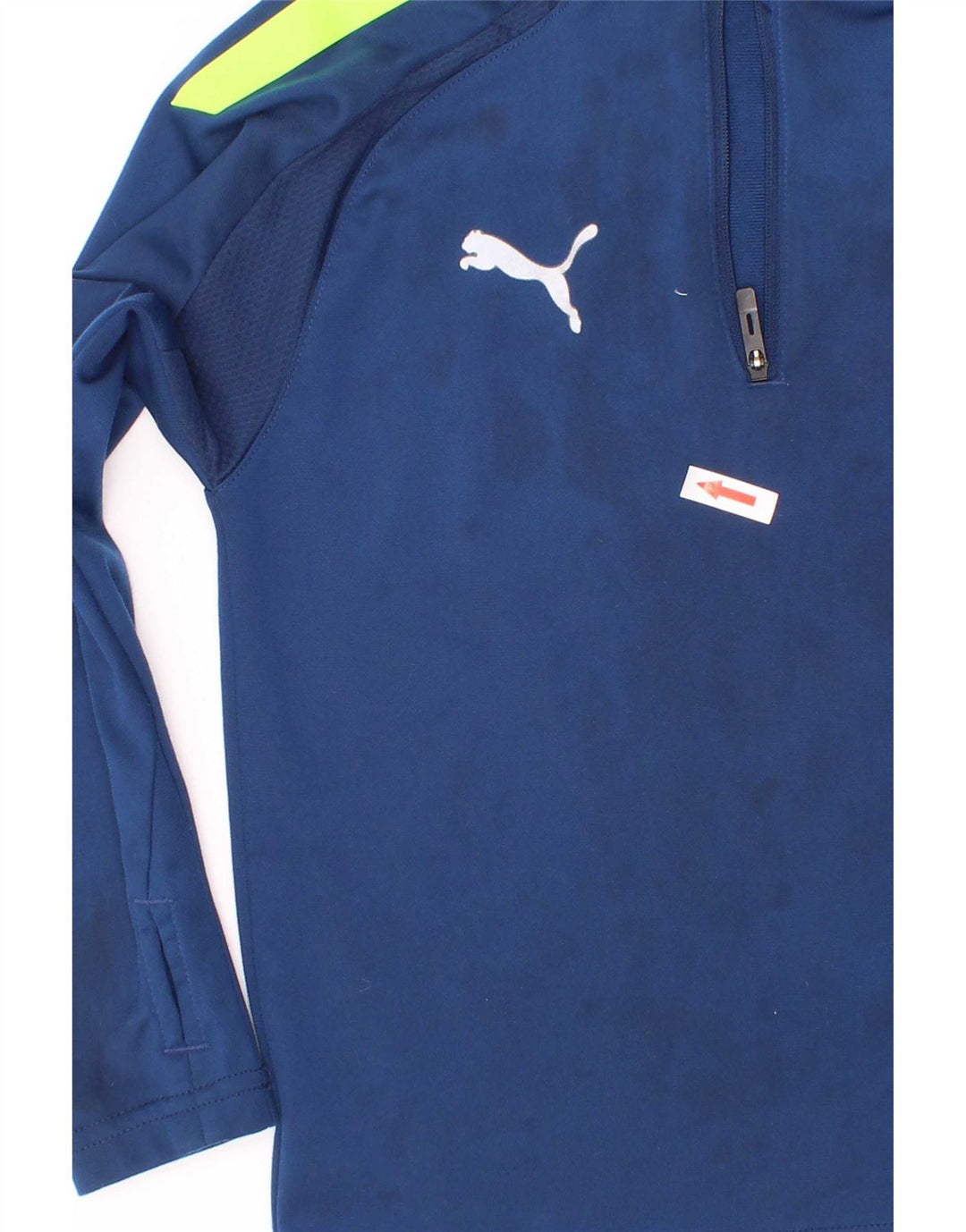 Puma - Chándal con cremallera y cuello para niños, 5-6 años, azul