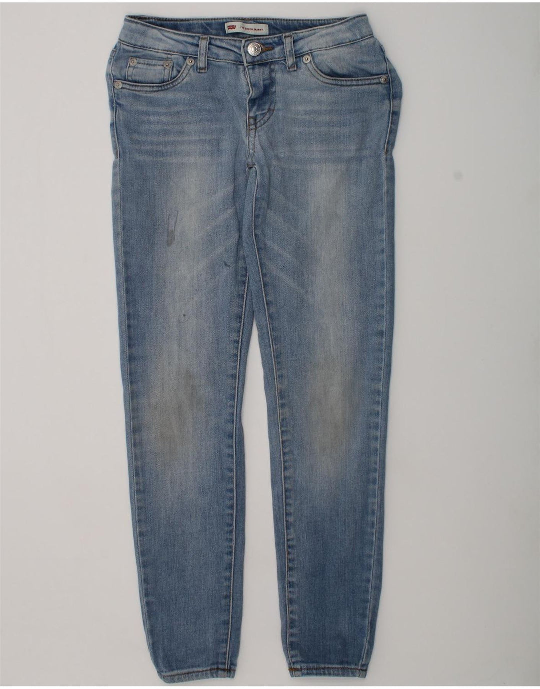 LEVI'S Girls Skinny Jeans 9-10 Years W25 L26 Blue Cotton | Vintage Levi's | Thrift | Second-Hand Levi's | Used Clothing | Messina Hembry 