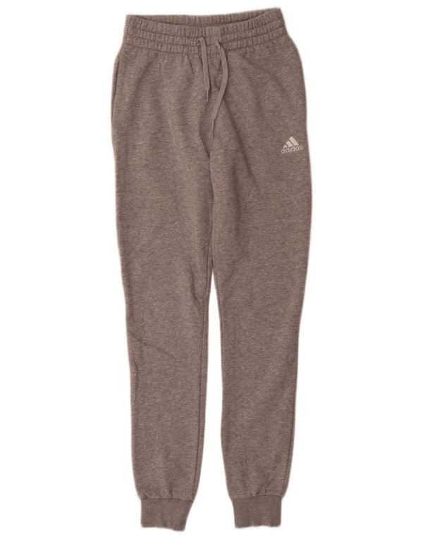 Adidas Mujer Chándal Pantalones Joggers UK 0/2 2XS Gris Moteado Algodón