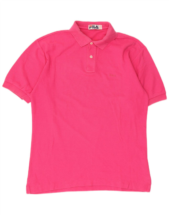 Polo Fila Hombre IT 48 Algodón Rosa Medio