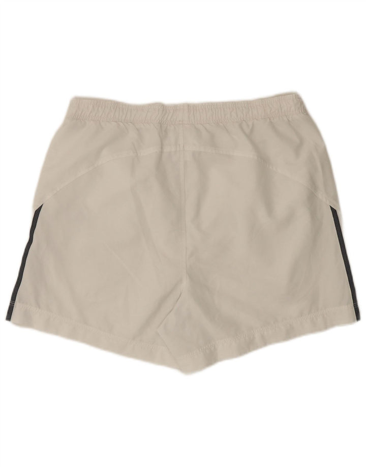 Adidas - Pantalones cortos deportivos para hombre, tamaño grande, poliéster blanco