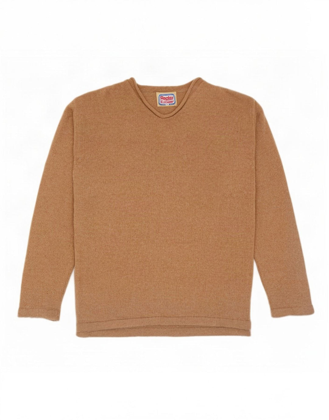 Replay Jersey Con Cuello En V Para Hombre Small Lana Beige