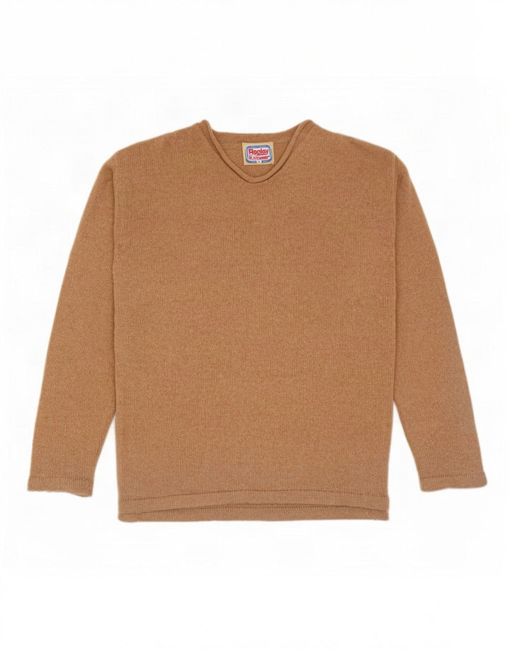 Replay Jersey Con Cuello En V Para Hombre Small Lana Beige