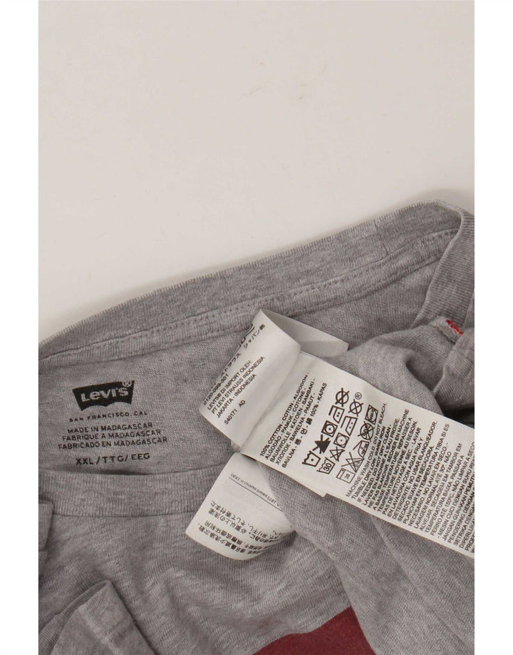 Levi's Camiseta gráfica para hombre Top 2XL Algodón gris
