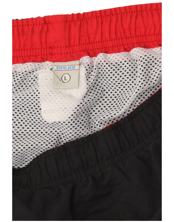 Bañador Brugi Hombre Bañador Grande Poliéster A Rayas Negras