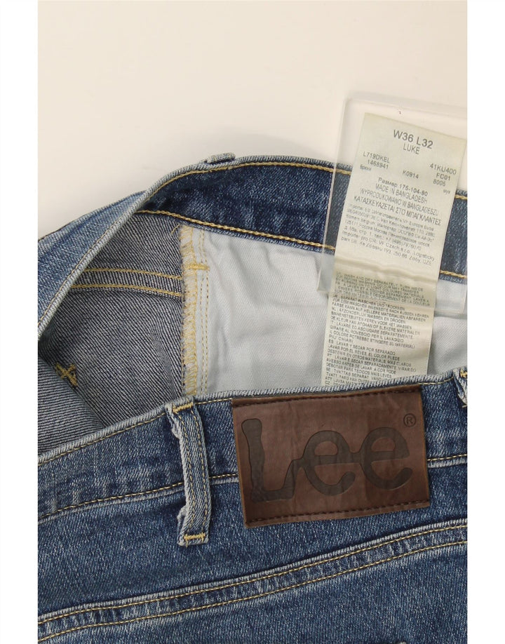 Lee Vaqueros ajustados Luke para hombre W36 L32 Algodón azul