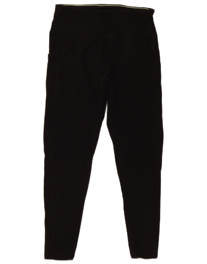 CALVIN KLEIN Leggings cortos gráficos para mujer UK 42 Algodón negro mediano