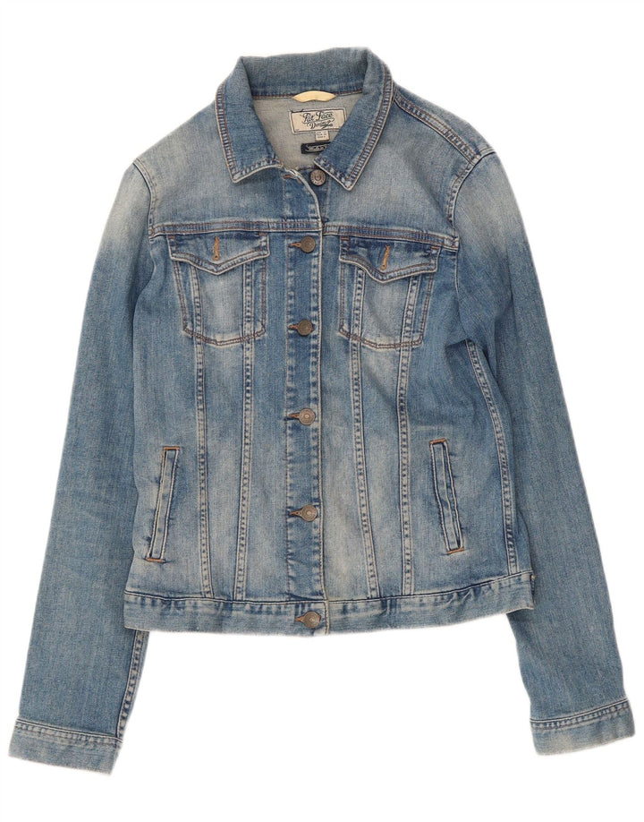 Chaqueta vaquera para mujer Fat Face UK 10 Small Blue Cotton