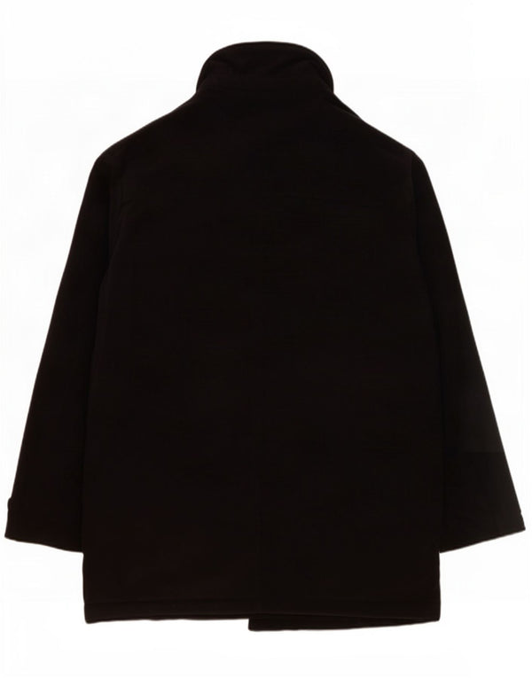 Marks & Spencer Mens Overcoat UK 40 Large Black Polyester
