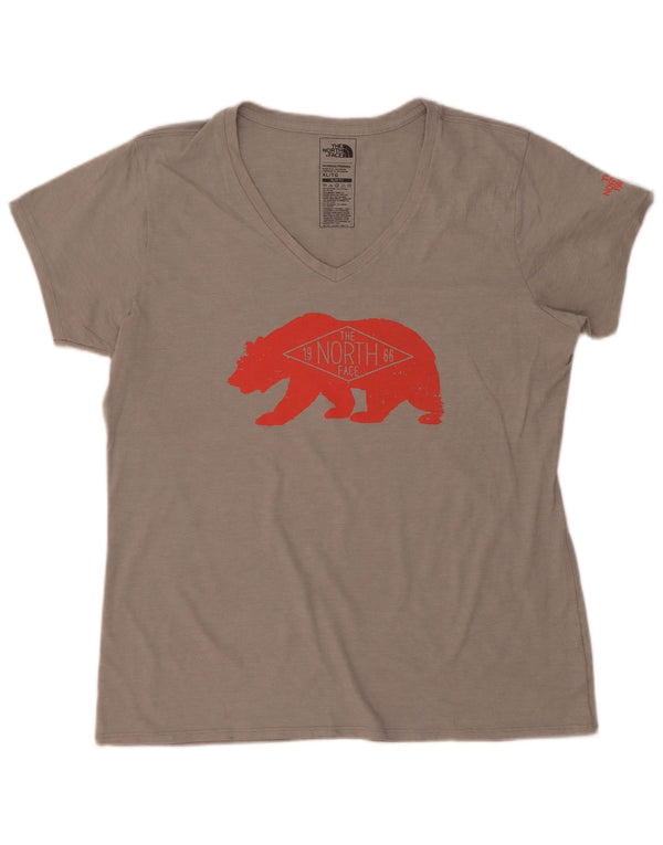 The North Face Camiseta gráfica ajustada para mujer UK 40 XL Poliéster gris