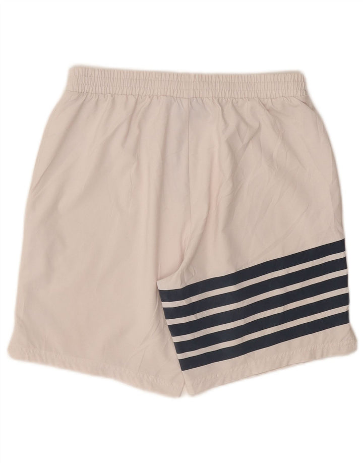 Ellesse Shorts deportivos para hombre Small White Poliéster