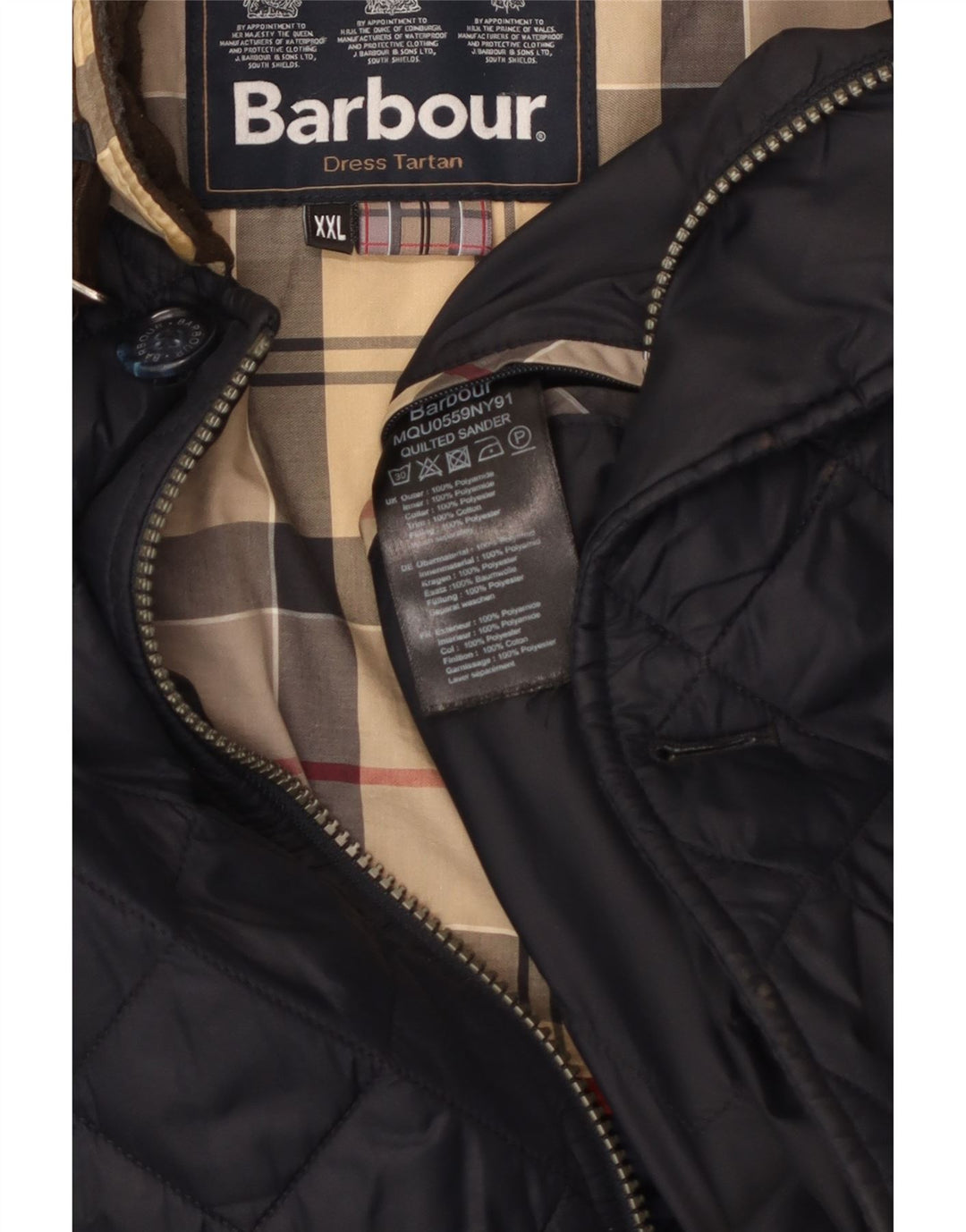 Barbour Chaqueta acolchada para hombre UK 44 2XL Poliamida azul marino