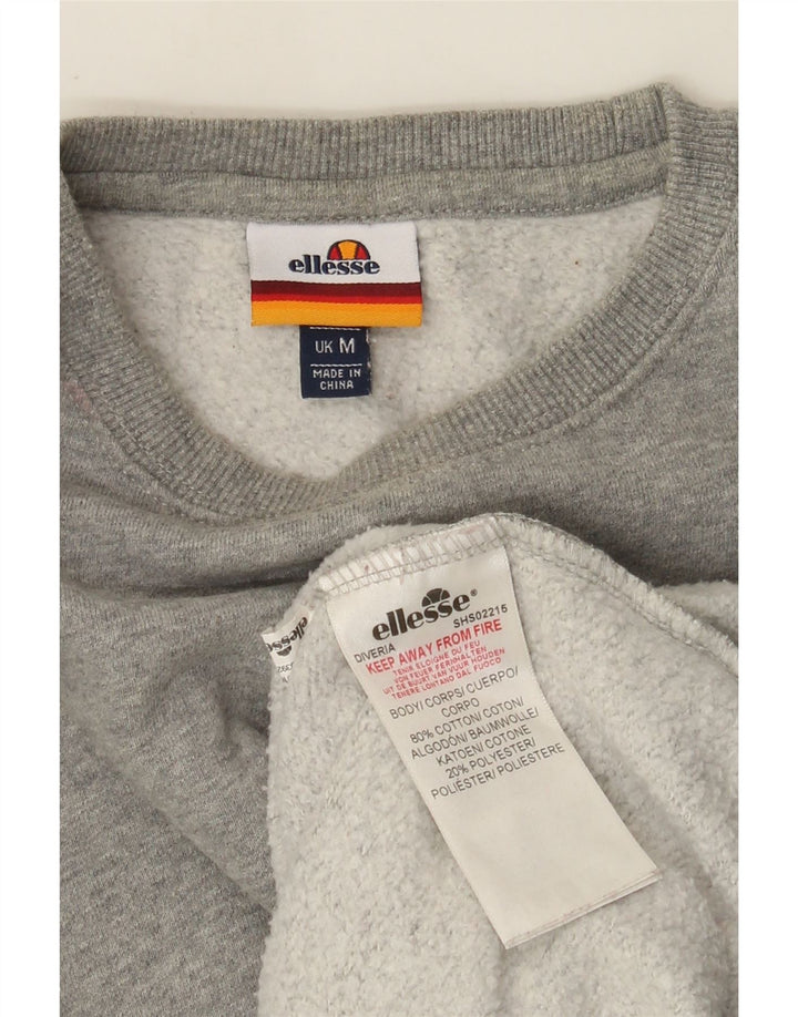 Ellesse Hombre Sudadera Jumper Algodón Gris Medio