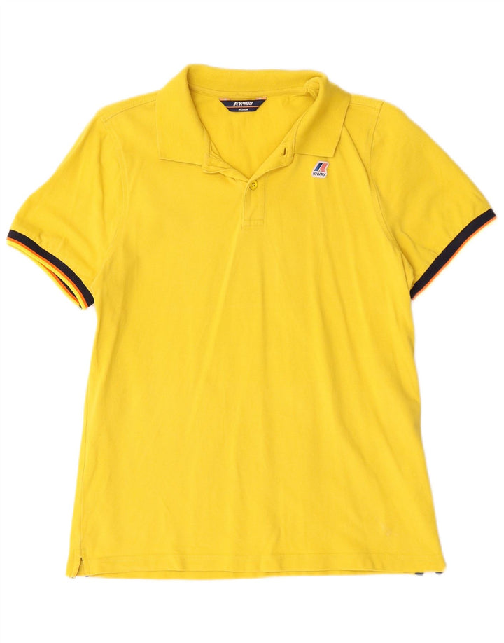 Polo K-Way Hombre De Algodón A Rayas Amarillo Medio