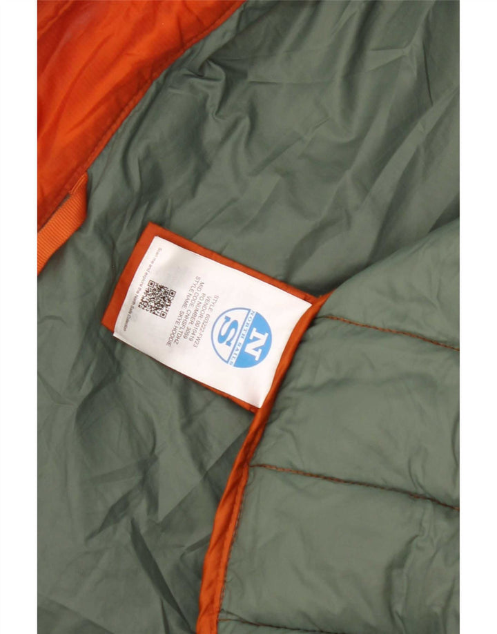 North Sails Chaqueta acolchada con capucha para hombre UK 40 Large Naranja Poliéster