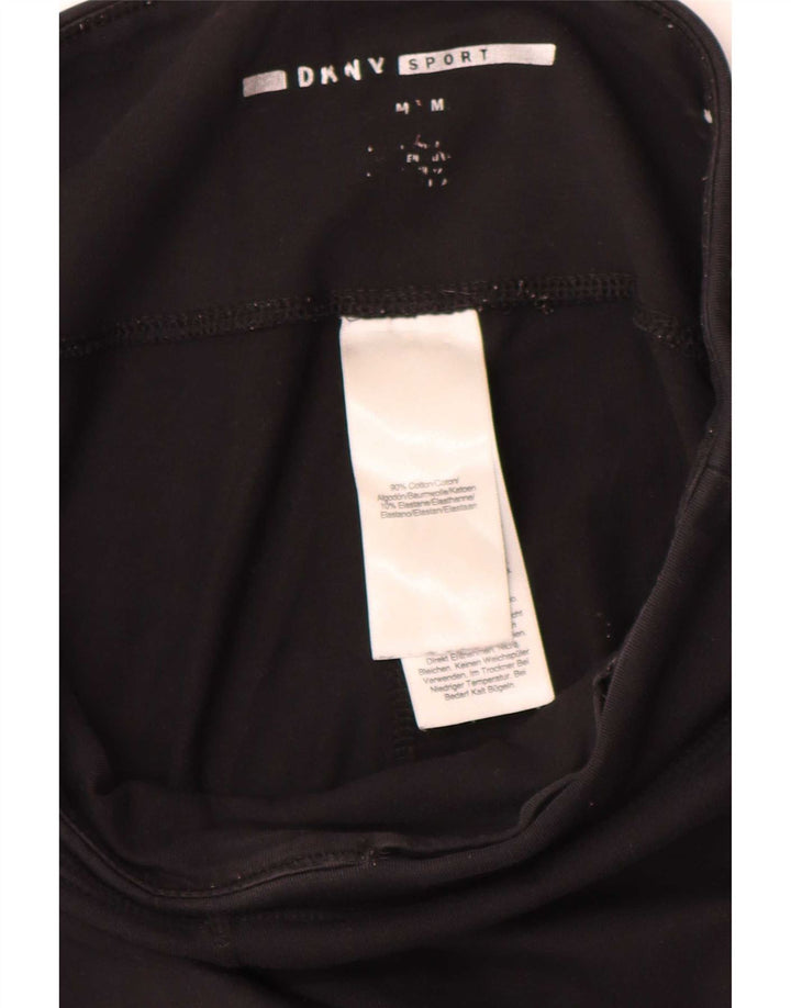 Dkny Leggings gráficos para mujer UK 44 Mediano Algodón negro