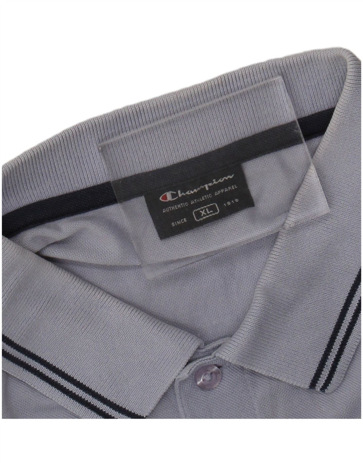 CHAMPION Mens Polo Shirt XL Blue