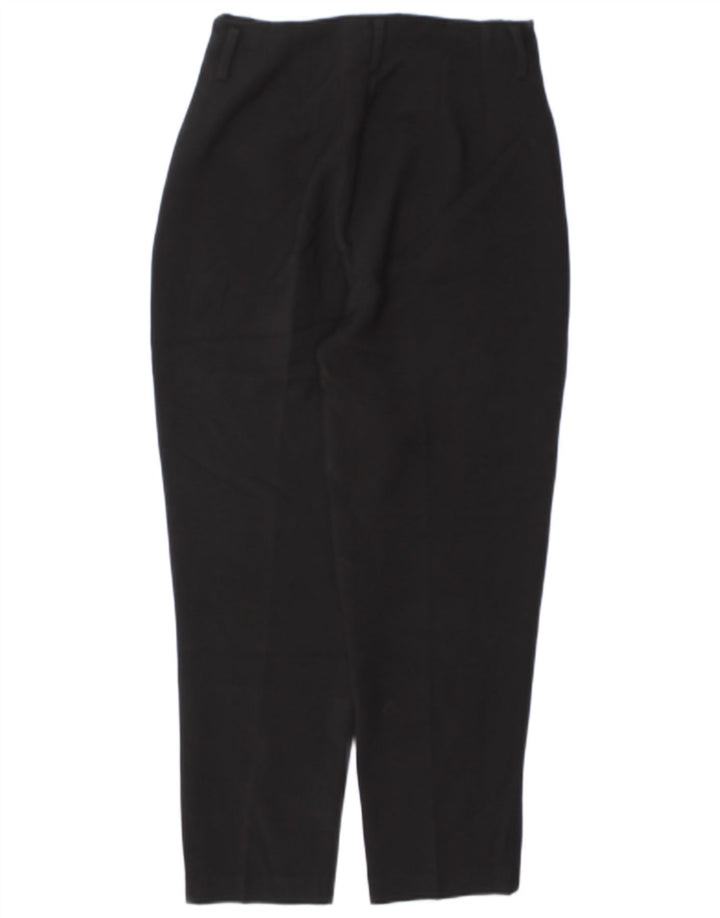 Zara Mujer Pantalón Casual Tapered Mediano W28 L27 Poliéster Negro
