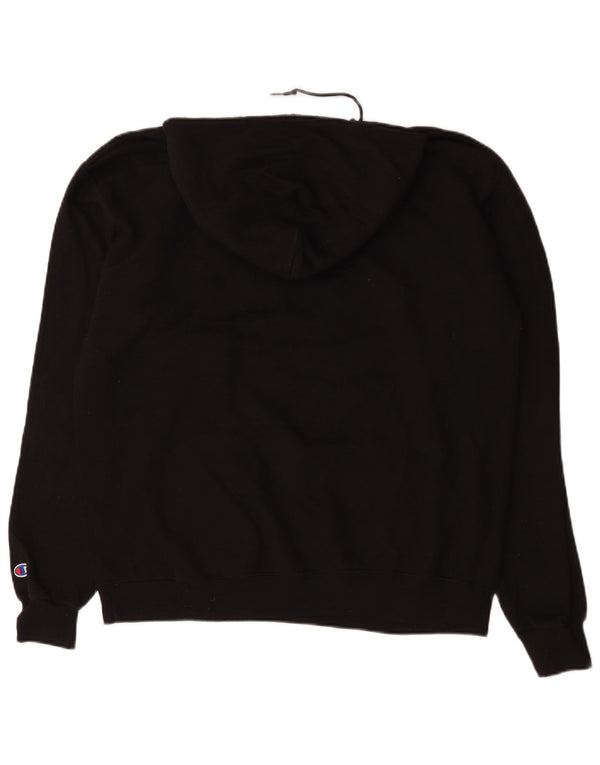 Champion Sudadera Con Capucha Gráfica Para Hombre Jersey Grande De Algodón Negro