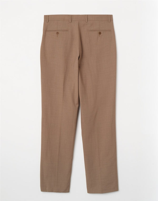 Pantalón de traje recto vintage para hombre W32 L30 Beige