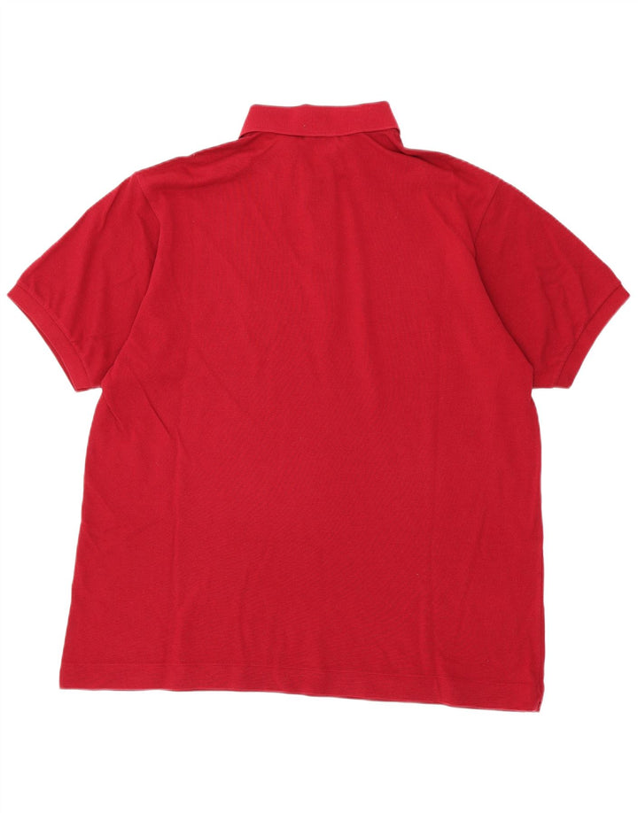 LACOSTE Polo para hombre Talla 6 XL Algodón rojo