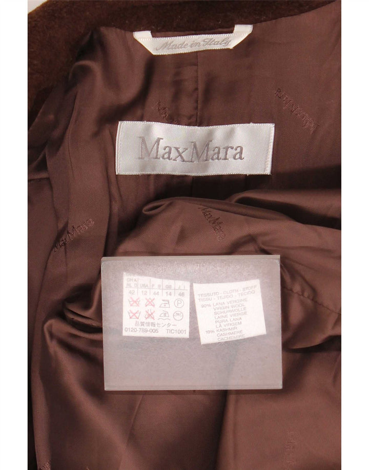 Max Mara Abrigo extragrande con doble botonadura para mujer Reino Unido 44 Grande Marrón