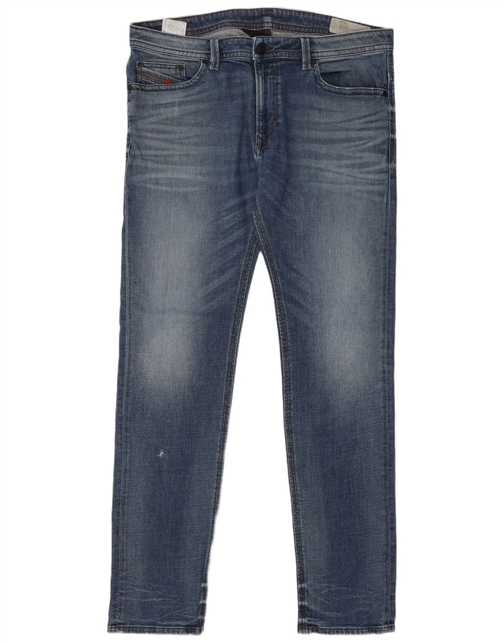 Diesel Hombre Thavar Slim Jeans W38 L34 Algodón Azul