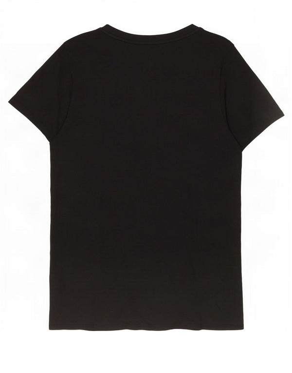 Nike Camiseta gráfica para mujer Top UK 10 Small Black Spotted Cotton
