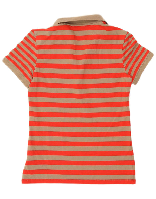 Nike Polo para mujer UK 10/12 Medium Rojo Rayas
