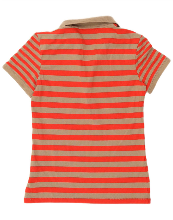 Nike Polo para mujer UK 10/12 Medium Rojo Rayas