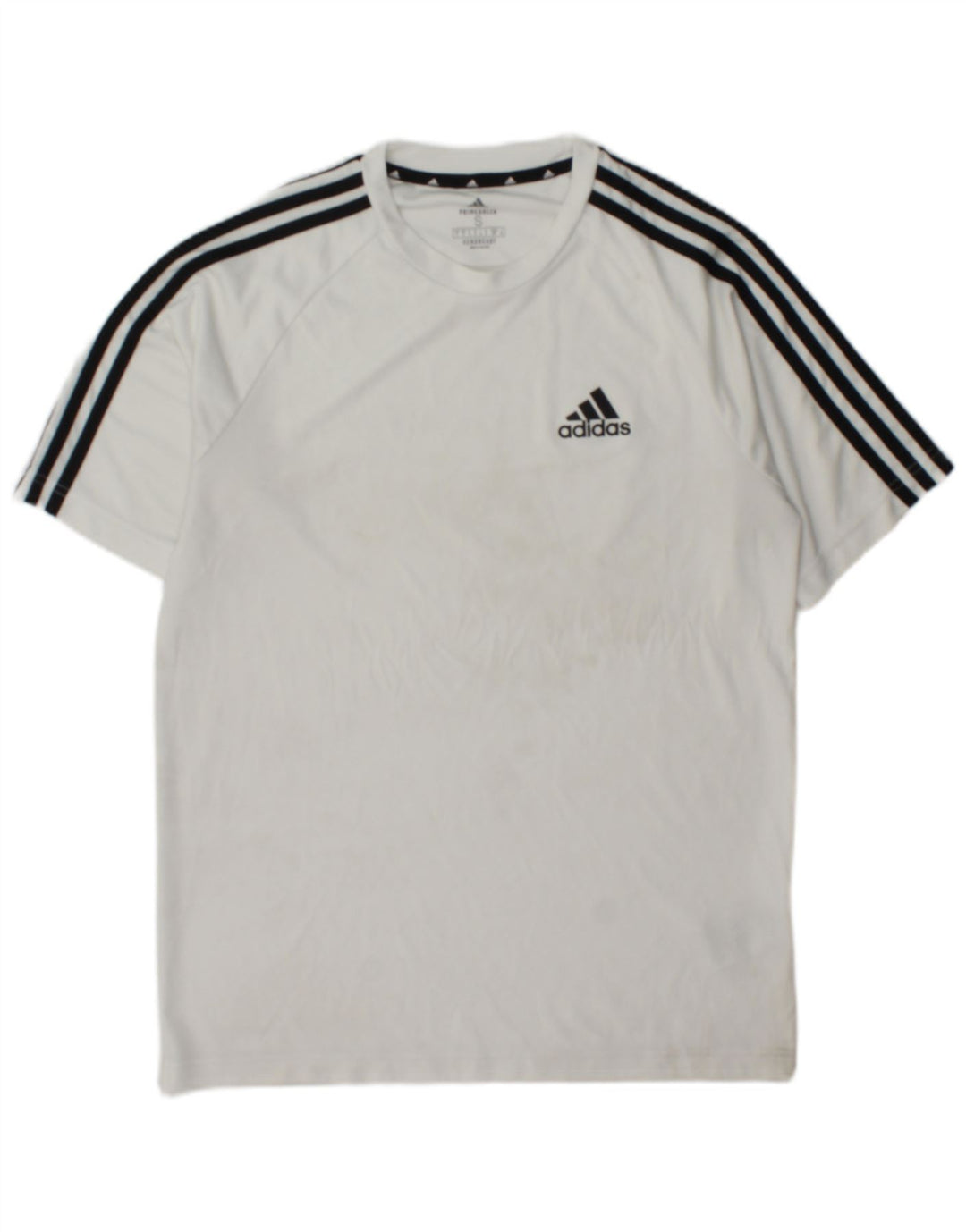 Camiseta Adidas para Hombre Aeroready Top Talla Pequeña Color Blanco a Bloques de Poliéster