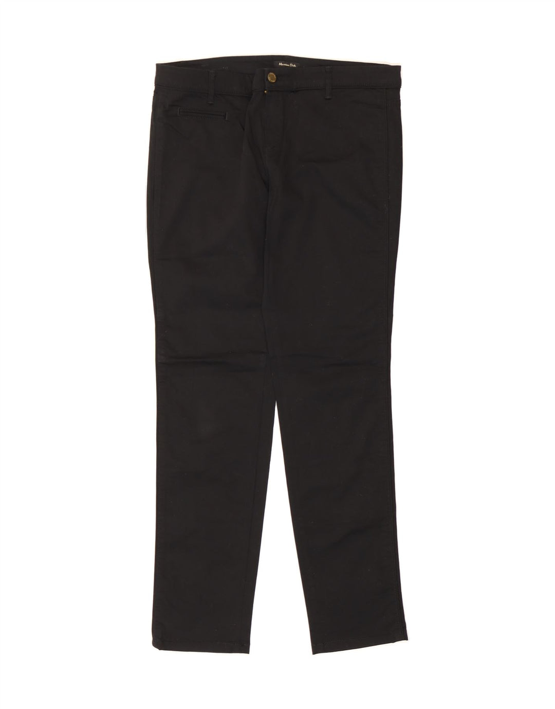 MASSIMO DUTTI Womens Slim Casual Trousers EU 40 Medium W30 L30 Black Vintage Massimo Dutti and Second-Hand Massimo Dutti from Messina Hembry 
