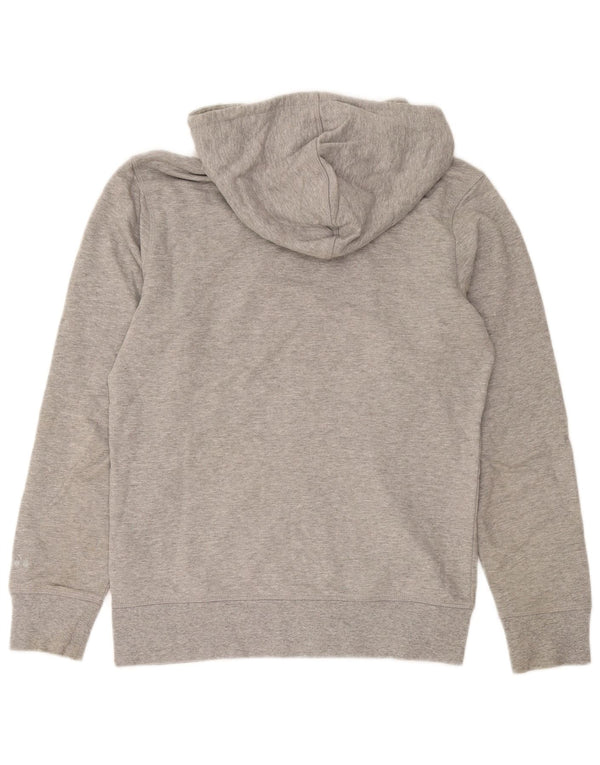 Diadora Sudadera con capucha y cremallera gráfica para mujer UK 46 Grande Algodón moteado gris