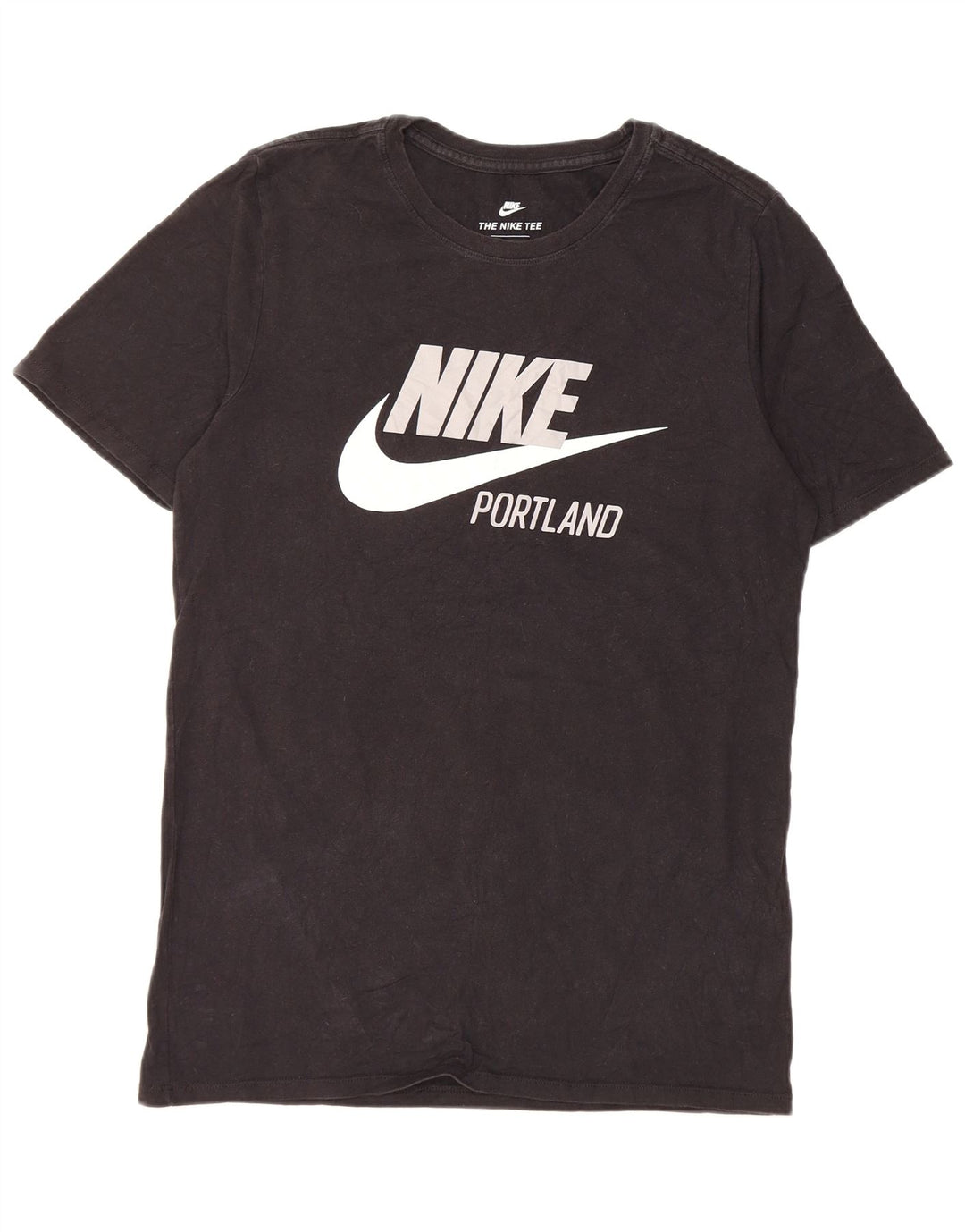 Nike - Camiseta gráfica para hombre, talla pequeña, algodón negro