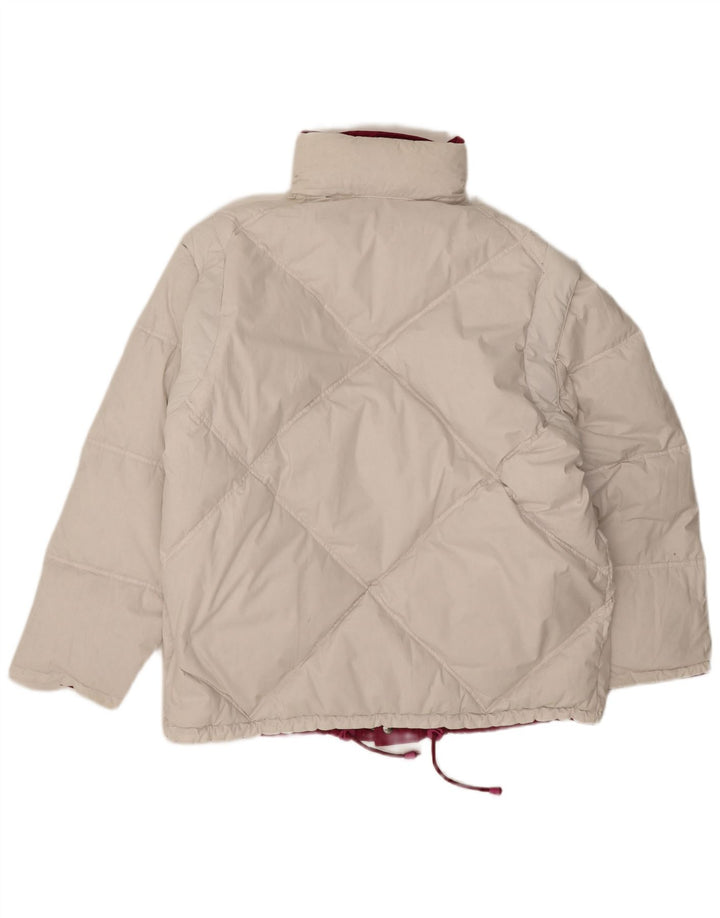 Diadora Chaqueta acolchada reversible y holgada para hombre ES 38 Poliéster rosa medio