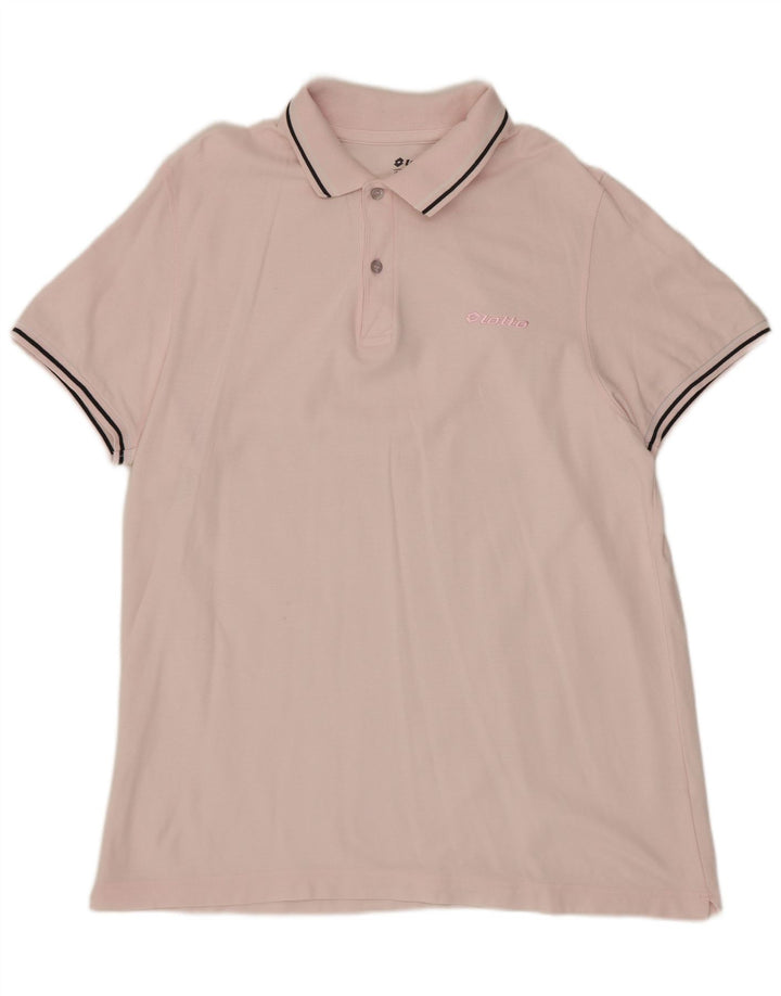 LOTTO Polo Hombre Grande Rosa
