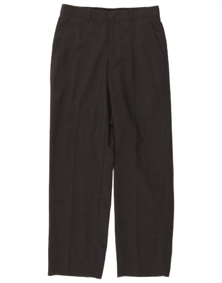 ARMANI Pantalón chino recto para hombre IT 44 XS W29 L30 Lana gris