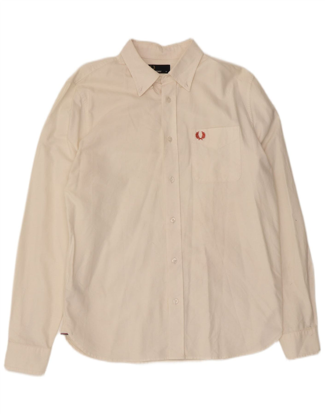 Camisa Fred Perry Hombre Mediana Blanca Algodón