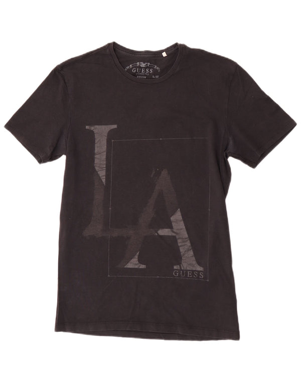 Camiseta Guess Mujer Graphic Top Medium Negro Algodón