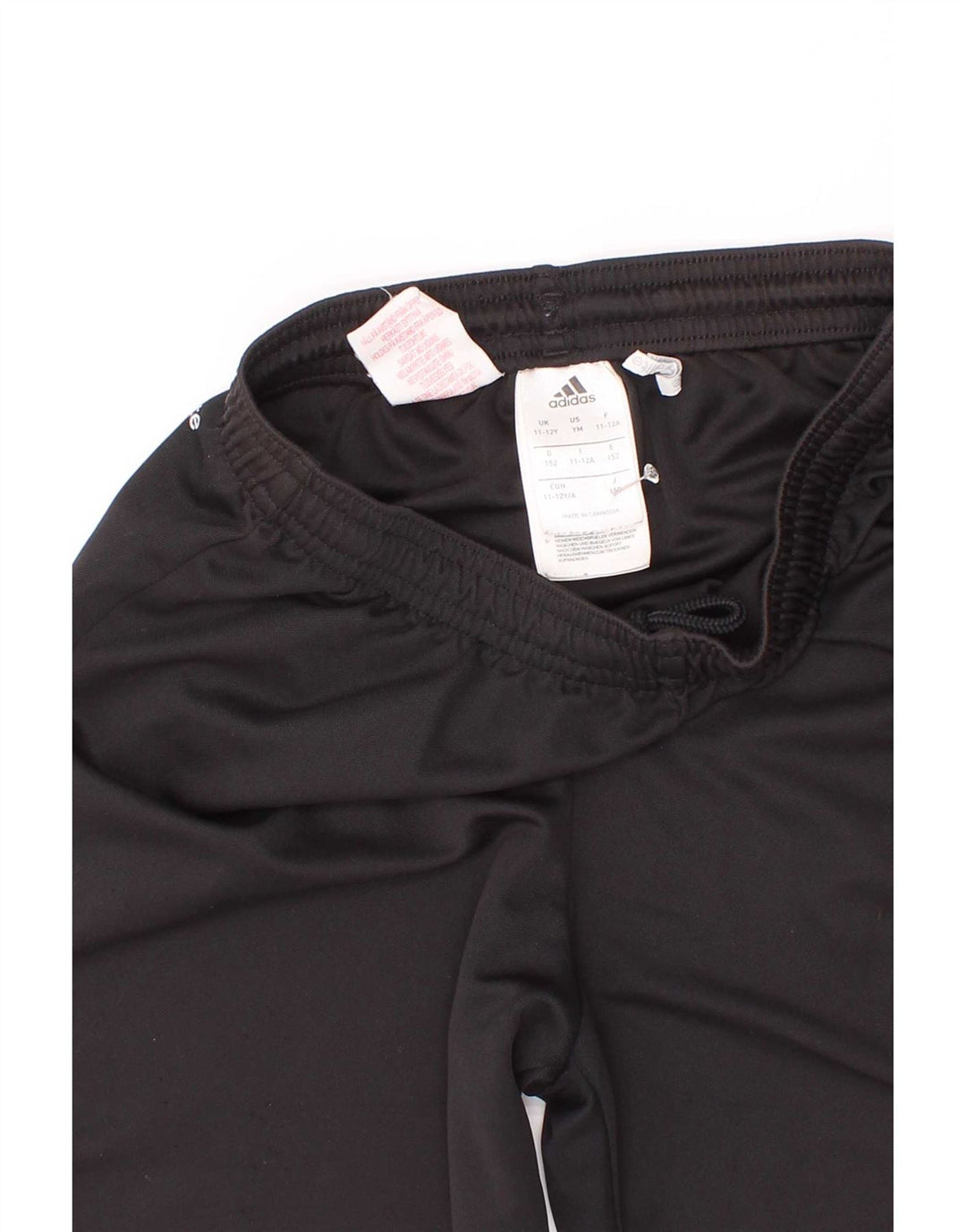 Adidas Pantalón corto deportivo para niño 11-12 años Negro Poliéster
