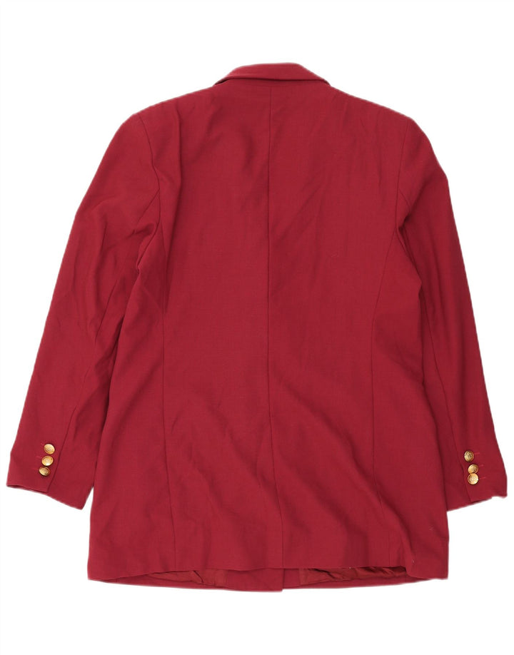 Marks & Spencer Chaqueta tipo blazer de ajuste estándar para mujer UK 46 Large Borgoña