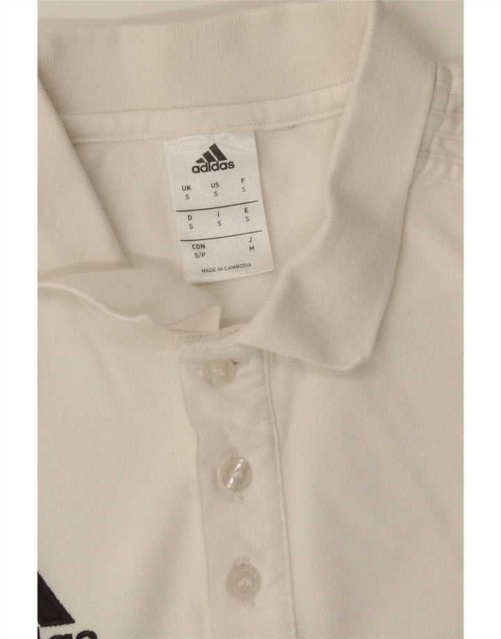 Polo Adidas Hombre Pequeño Blanco
