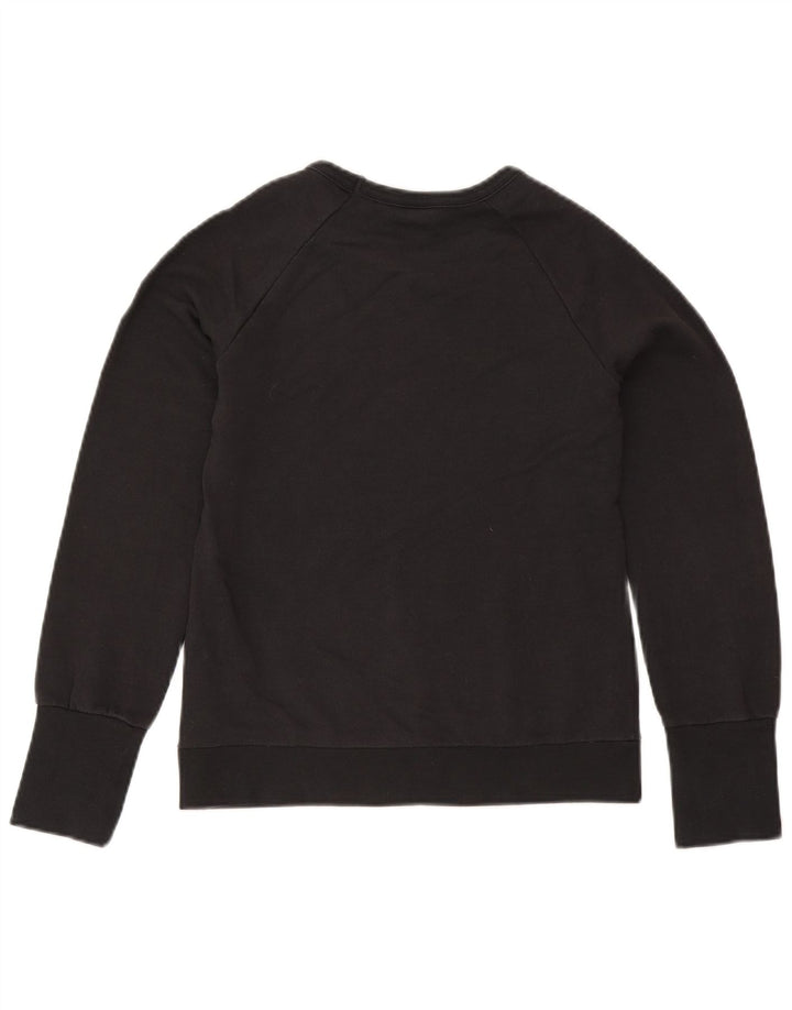Adidas Mujer Sudadera Jumper UK 12 Medio Azul Marino Algodón
