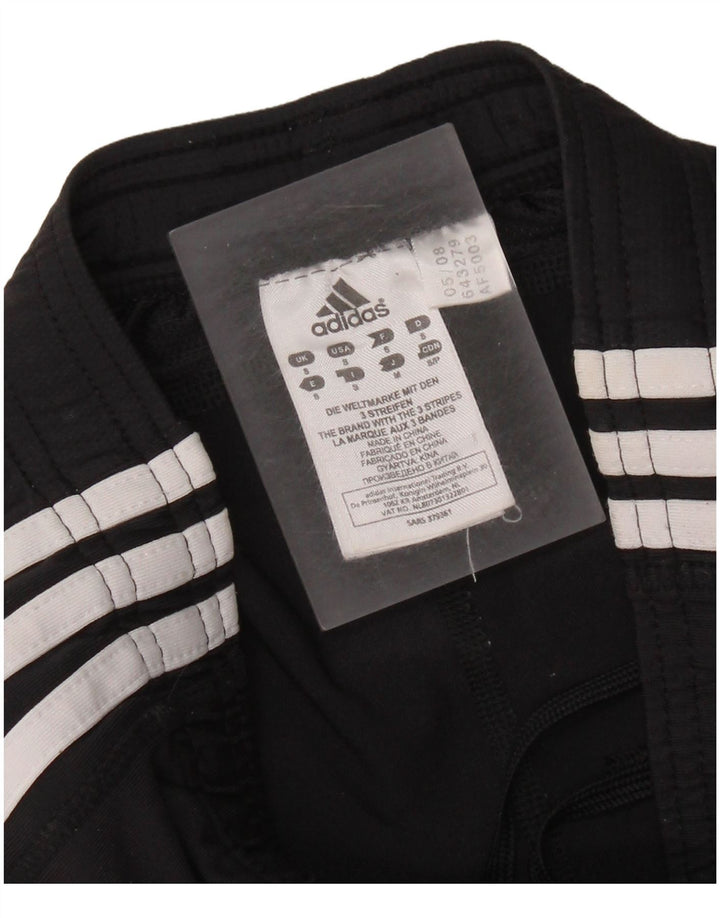ADIDAS Mujer Climalite Chándal Pantalones UK 10 Small Negro Poliamida