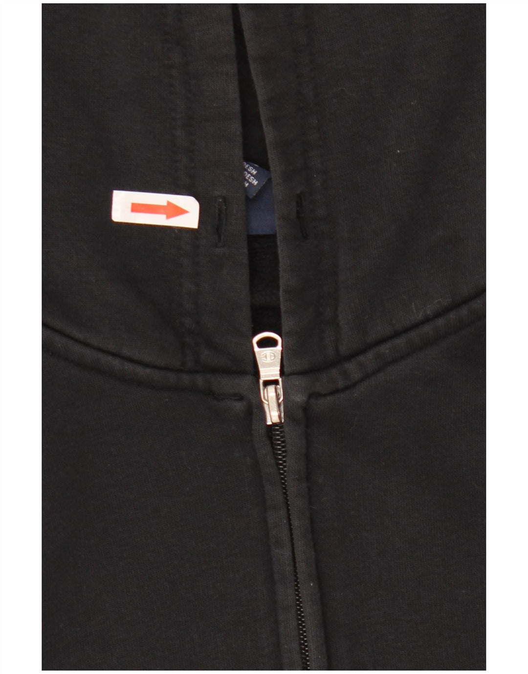 Champion Sudadera con capucha y cremallera para hombre, talla grande, algodón negro