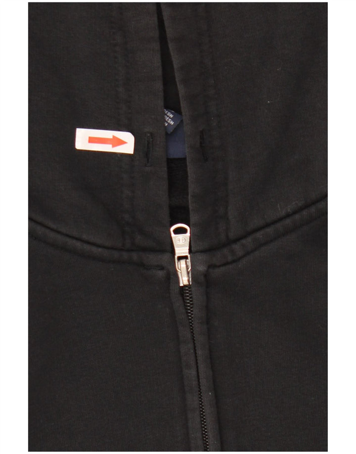 Champion Sudadera con capucha y cremallera para hombre, talla grande, algodón negro