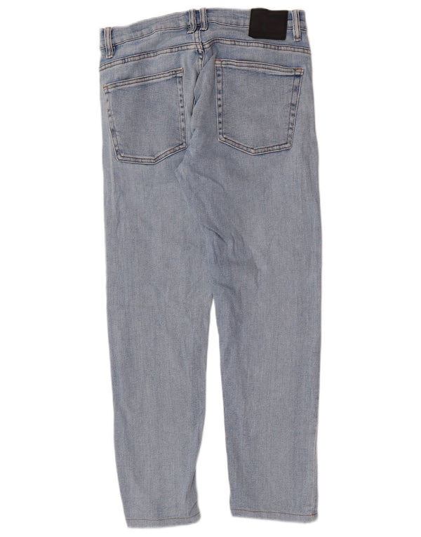 Zara Mens Slim Jeans EU 42 Large W32 L27 Algodón Azul