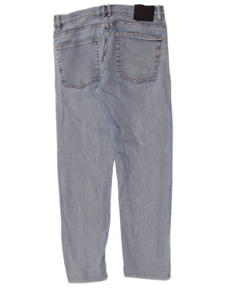 Zara Mens Slim Jeans EU 42 Large W32 L27 Algodón Azul